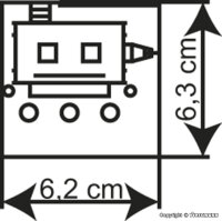 Vollmer H0 45135 Gebäude-Bausatz Imbiss-Stand Verkaufsbude Wohnwagen-Stil 1:87
