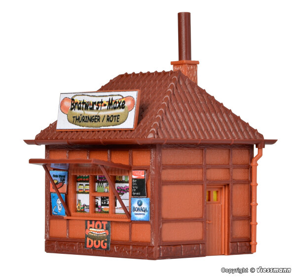 Vollmer 45140 H0 Kiosk Bratwurst-Maxe Schnellimbiss Geschäft Gebäude-Bausatz 1:87