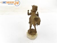 E103 Figur Statue Denkmal Ritter auf Pferd / ca. 11,5 cm