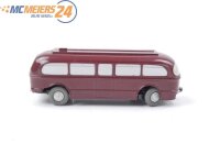 Wiking H0 Modellauto 228/A Omnibus-Anhänger weinrot 1:87