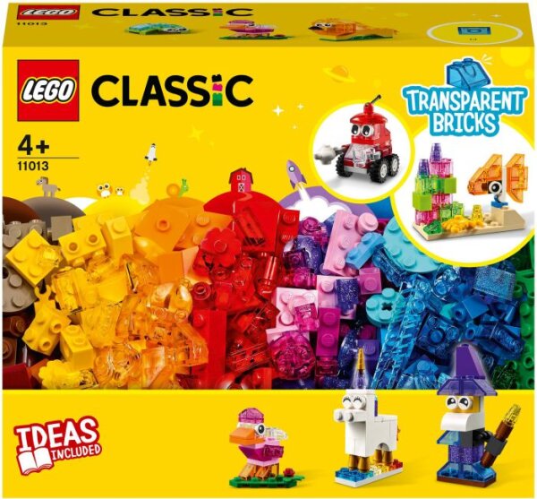 LEGO® Classic 11013 Kreativ-Bauset mit durchsichtigen Steinen