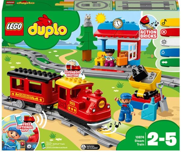 LEGO® DUPLO® 10874 Dampfeisenbahn, 59 Teile