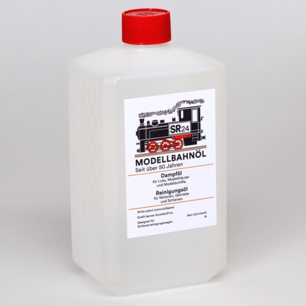 SR24 Modellbahnöl SR-24/1L.E Dampf Reinigungsöl 1000 ml für Modellbau