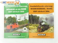 BDEF - 2x Adressbuch - "Eisenbahnfreunde...