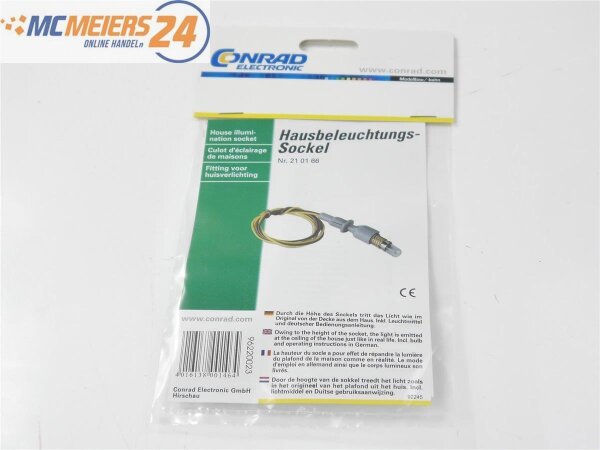 Conrad H0 21 01 66 Beleuchtung Hausbeleuchtungssockel *NEU* E585