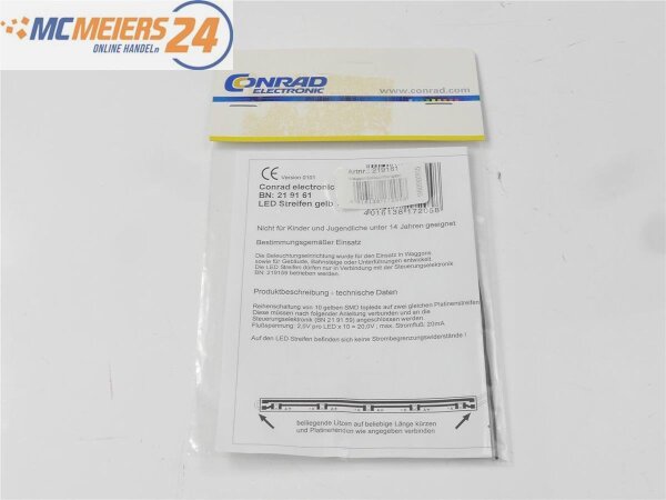 Conrad H0 21 90 61 LED Wagenbeleuchtung Innenbeleuchtung 2-tlg. *NEU* E585