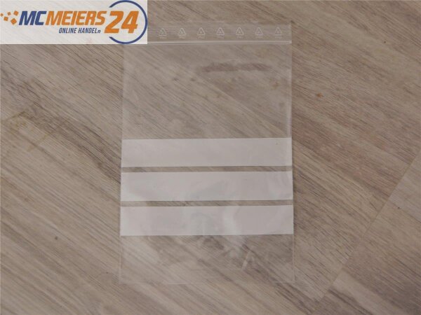 Druckverschlußbeutel mit Stempelfeld 120 x 170 mm 50my 6.000 Stück *NEU* E585