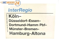 E244 Zuglaufschild InterRegio Köln - Düsseldorf...