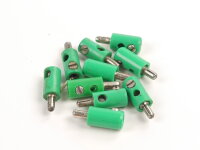 10x Stecker grün