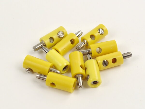 10x Stecker gelb