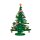 Viessmann 5831 Weihnachtsbaum Tannenbaum mit Lichterkette Höhe: 2,9 cm grün