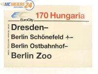Zuglaufschild Waggonschild EuroCity EC 170...