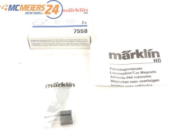 E161 Märklin H0 7558 Zubehör 2x Fahrzeugmagnet *NEU*