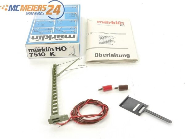 Märklin H0 7510 Zubehör Oberleitung Anschlussmast für K-Gleis E260