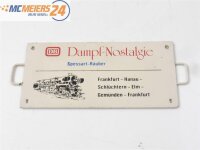 Zugschild Waggonschild "Dampf-Nostalgie -...