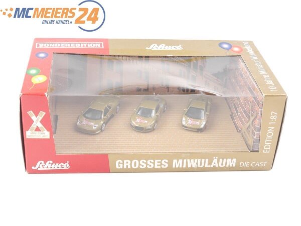Schuco H0 Modellauto-Set 3-tlg. "10 Jahre Miniatur Wunderland" 1:87 E611