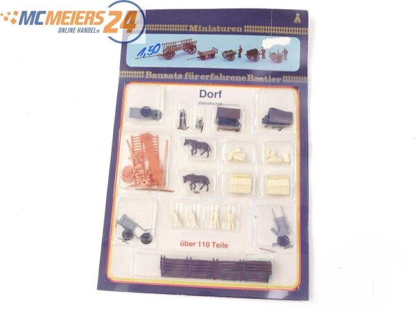 VEB Plasticart H0 16082 Ausschmückung Bausatz Dorf (Dampflokzeit) *NEU* E625