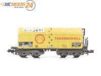 Minitrix N 3591 Güterwagen Heizöl-Transportwagen Thermoshell 007 1 107-5 DB E624