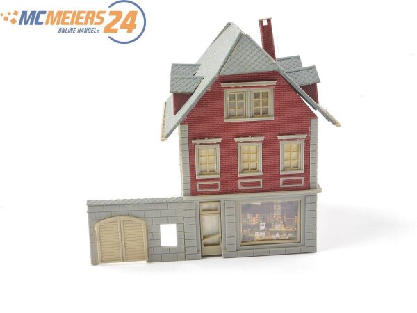 Spur H0 Gebäude Haus Stadthaus mit Ladenzeile b