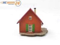 Spur H0 Gebäude Haus Wohnhaus Einfamilienhaus / Licht