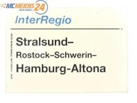 E244 Zuglaufschild Waggonschild InterRegio...