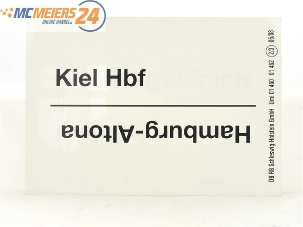 E244 Zuglaufschild Waggonschild Hamburg Hbf - Padborg