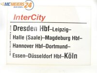 E244 Zuglaufschild Waggonschild InterCity Dresden Hbf -...
