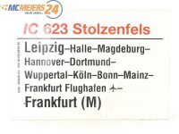 E244 Zuglaufschild Waggonschild IC 623...
