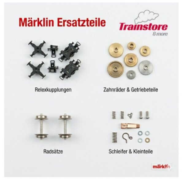 Märklin H0 E34382604  Radsatz 2 St E3 Ersatzteil