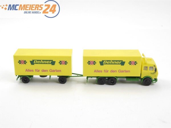Herpa H0 Modellauto LKW Koffer-Lastzug MB NG "Gartencenter Dehner" 1:87 E487