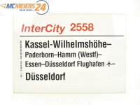 E244 Zuglaufschild Waggonschild InterCity 2558...