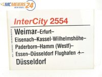 E244 Zuglaufschild Waggonschild InterCity 2554 Weimar -...