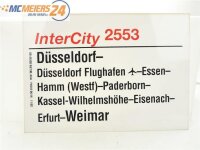 E244 Zuglaufschild Waggonschild InterCity 2553...