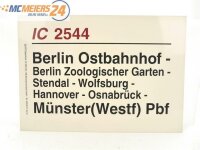 E244 Zuglaufschild Waggonschild IC 2544 Berlin Ostbahnhof...