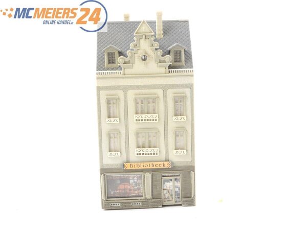 Faller N Gebäude Haus Wohnhaus Stadthaus Reihenhaus mit Ladenzeile / Licht