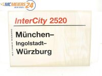 E244 Zuglaufschild Waggonschild InterCity 2520...
