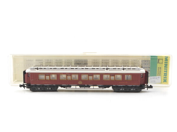 Minitrix N 13178 Personenwagen Schlafwagen 1000A CIWL / Licht