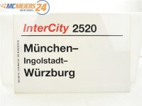 E244 Zuglaufschild Waggonschild InterCity 2520...