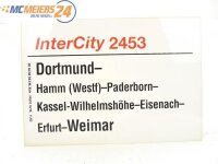 E244 Zuglaufschild Waggonschild InterCity 2453 Dortmund -...