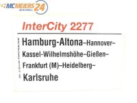 E244 Zuglaufschild Waggonschild InterCity 2277...