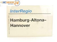 E244a Zuglaufschild Waggonschild InterRegio...
