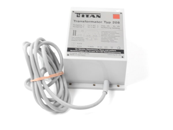 Titan Typ 208 Trafo Transformator für die Modelleisenbahn 230V / 64VA