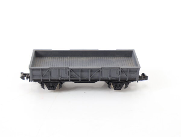 Ibertren N offener Güterwagen Niederbordwagen grau