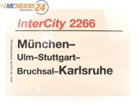 E244 Zuglaufschild Waggonschild InterCity 2266...