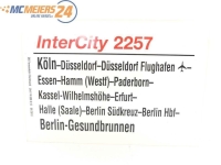 E244 Zuglaufschild Waggonschild InterCity 2257 Köln...