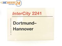 E244 Zuglaufschild Waggonschild InterCity 2241 Dortmund -...