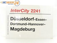 E244 Zuglaufschild Waggonschild InterCity 2241 Dortmund -...
