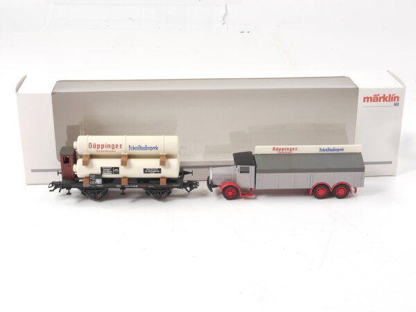 Märklin H0 2-tlg. Güterwagenset Museum 2004 Göppinger Hohenstauffenperle / NEM