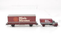 Märklin H0 48112 Wagenset 2-tlg. Museumswagen 2012 "Mink-Bürsten" DB / NEM