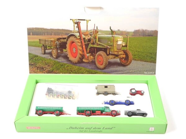 Wiking H0 81-39 Modellauto-Set 7-tlg. "Daheim auf dem Land - No. 1" 1:87